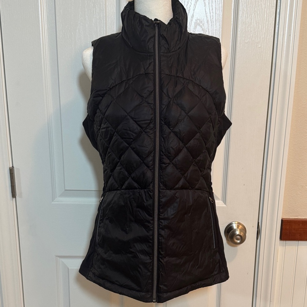 Lululemon Athletica Black Quilted Vest Down Ski